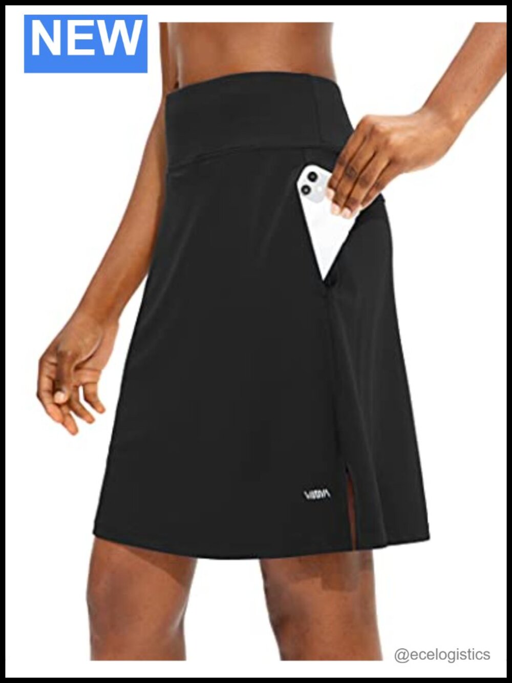 Women's UPF50+ Golf Tennis Skort 20" Knee Length with Pockets Athletic Skirt